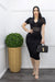 Black Bodycon Midi Dress-Midi Dress-Moda Fina Boutique