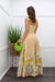 Chiffon Floral Crop Top Maxi Set-Set-Moda Fina Boutique