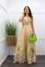 Chiffon Floral Crop Top Maxi Set-Set-Moda Fina Boutique