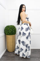 Crop Top Wide Leg Pant Set-Set-Moda Fina Boutique