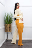 Long Sleeve Shirt Top Pant Set-Set-Moda Fina Boutique