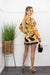 Chiffon Long Sleeve Top Short Set-Set-Moda Fina Boutique