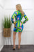 Chiffon Printed Long Sleeve Mini Dress-Mini Dress-Moda Fina Boutique